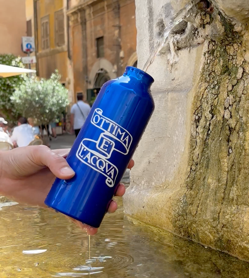 Borraccia "Ottima è l'acqua"