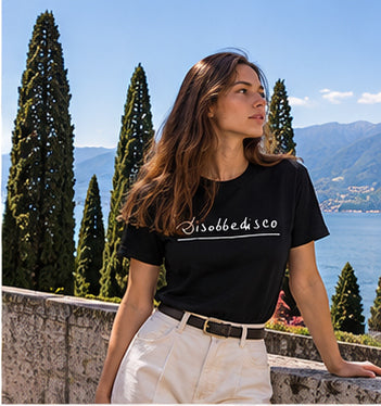 Maglietta Nera "Disobbedisco"