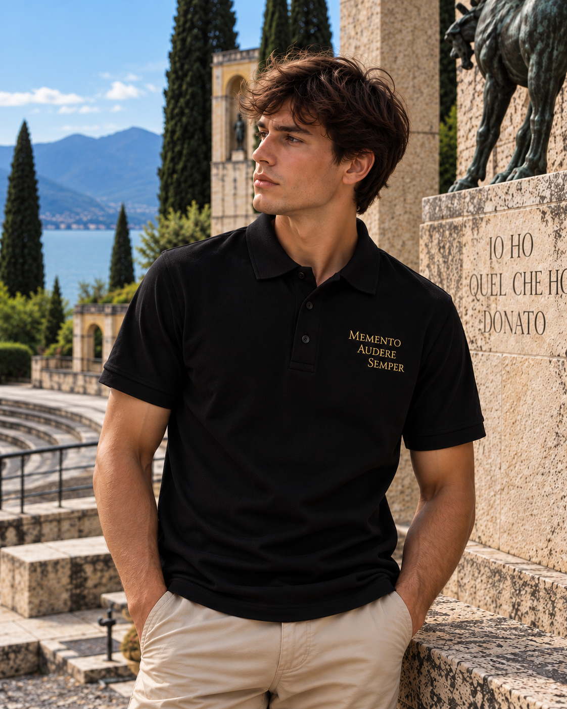 Polo nera "MAS"