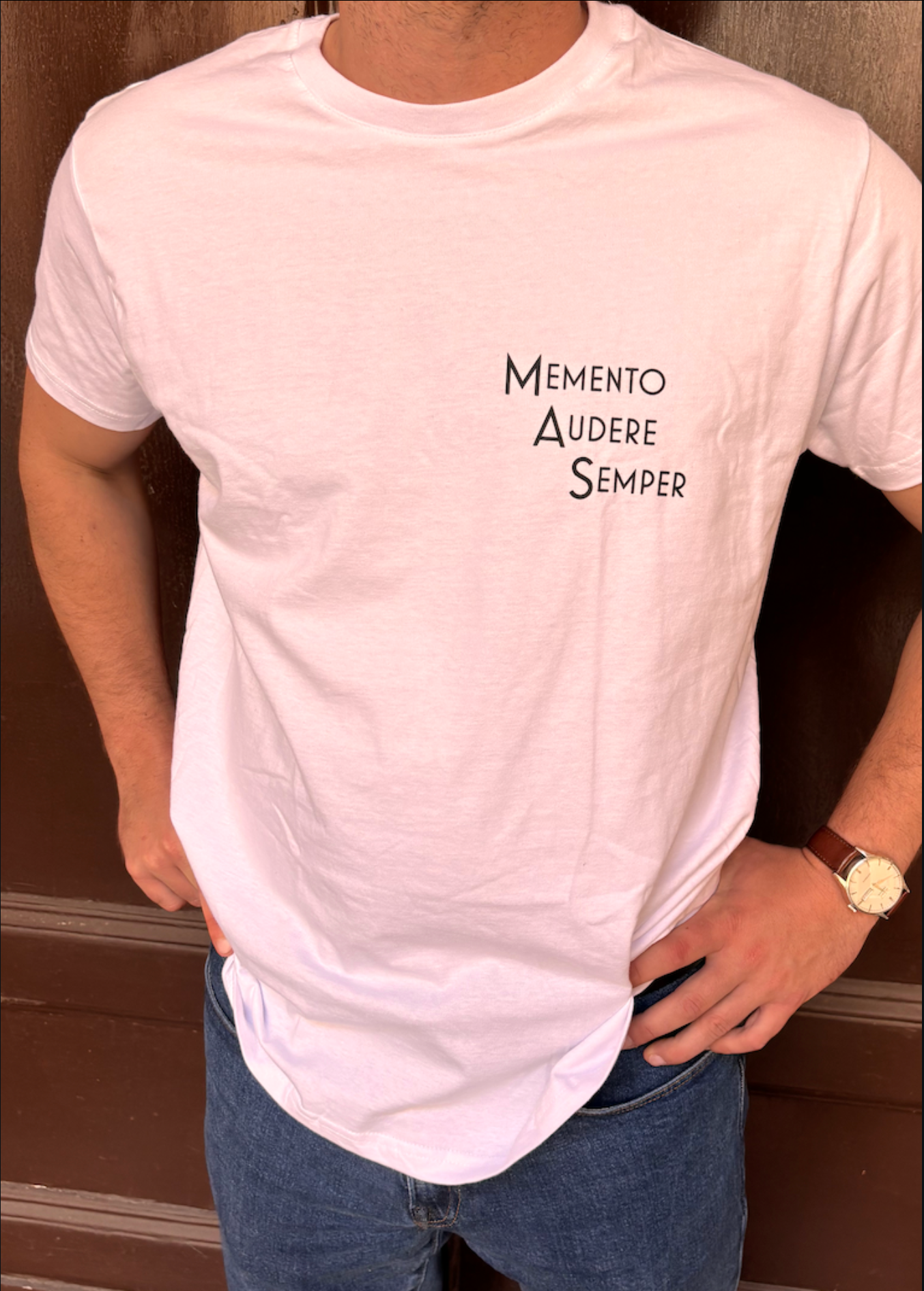 Maglietta bianca "MAS"