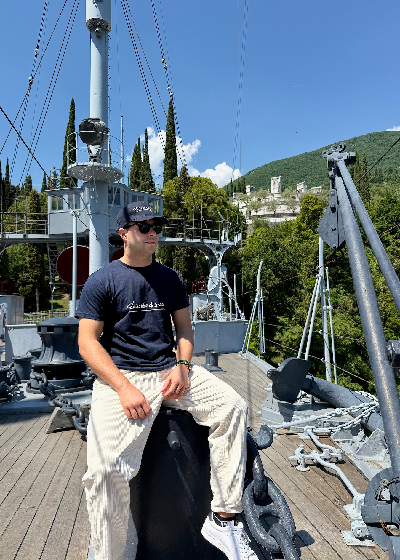 Maglietta Blu "Disobbedisco"