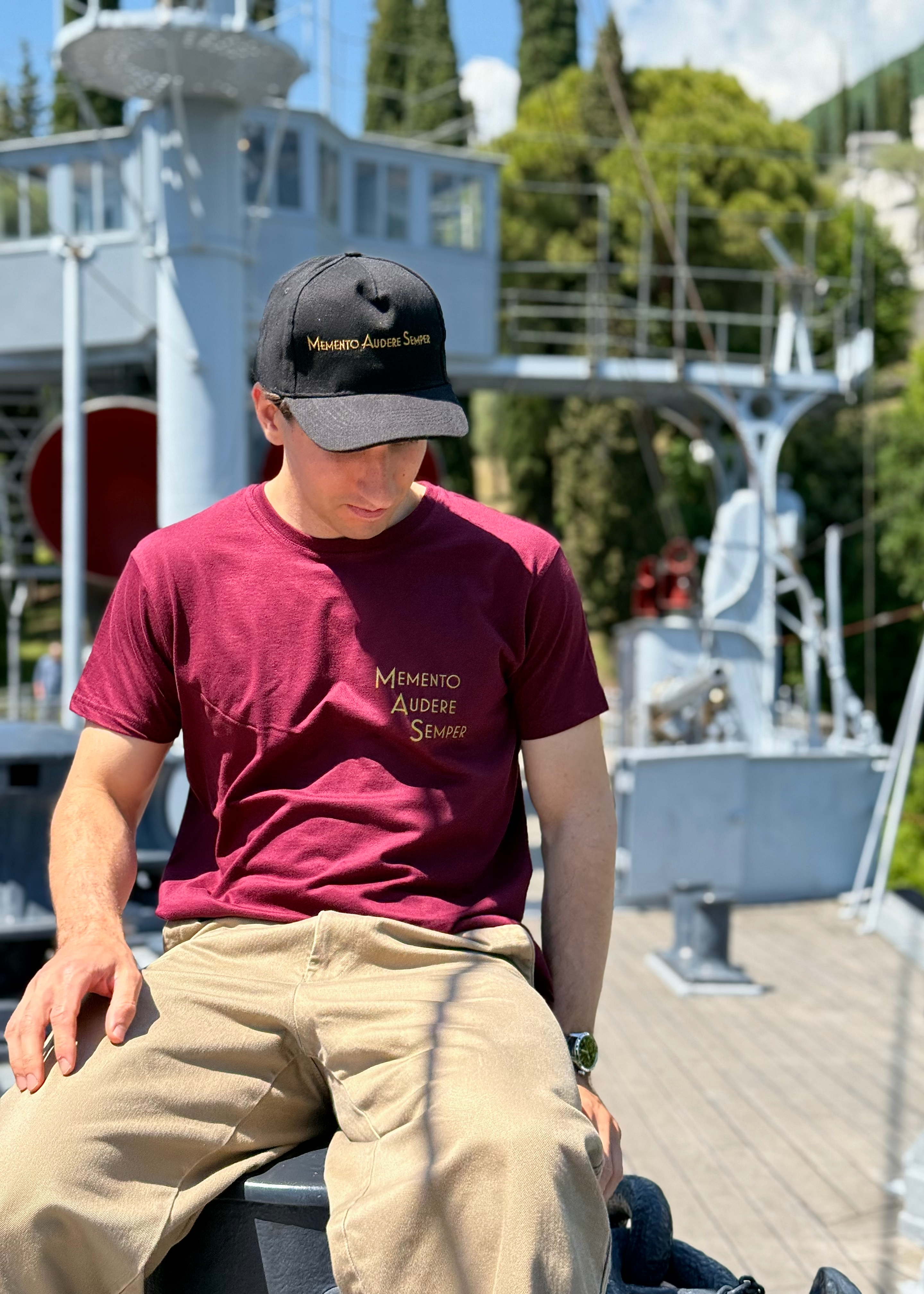 Maglietta bordeaux "MAS"